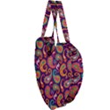 Paisley Purple Giant Heart Shaped Tote View3