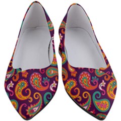 Paisley Purple Women s Block Heels  by designsbymallika