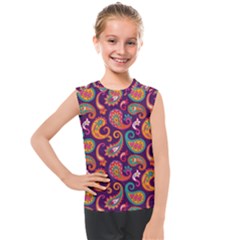 Paisley Purple Kids  Mesh Tank Top