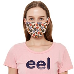 Orange Blue Leaves Pattern Cloth Face Mask (adult)