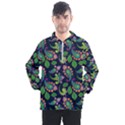 Paisley Green Print Men s Half Zip Pullover View1