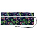 Paisley Green Print Roll Up Canvas Pencil Holder (M) View2