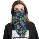 Paisley Green Print Face Covering Bandana (Triangle) View1