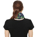 Paisley Green Print Face Covering Bandana (Triangle) View2