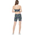 Paisley Green Print Stretch Shorts and Tube Top Set View2