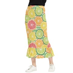 It Is Summer!! Maxi Fishtail Chiffon Skirt