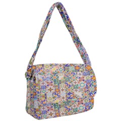 Mosaic Print Courier Bag by designsbymallika