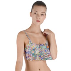 Mosaic Print Layered Top Bikini Top  by designsbymallika