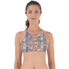 Mosaic Print Perfectly Cut Out Bikini Top by designsbymallika