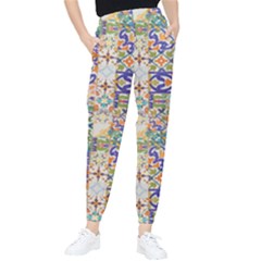 Mosaic Print Tapered Pants