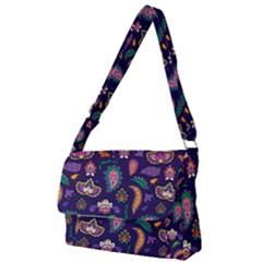 Paisley Print 2 Full Print Messenger Bag (s) by designsbymallika