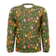 Tropical Fruits Love Men s Long Sleeve Tee by designsbymallika