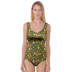 Tropical Fruits Love Princess Tank Leotard  by designsbymallika