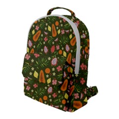 Tropical Fruits Love Flap Pocket Backpack (large) by designsbymallika