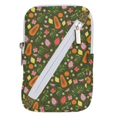 Tropical Fruits Love Belt Pouch Bag (small) by designsbymallika