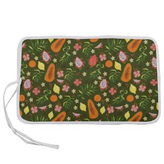 Tropical Fruits Love Pen Storage Case (l) by designsbymallika