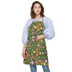 Tropical Fruits Love Pocket Apron by designsbymallika