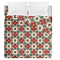 Seamless Red Pattern Duvet Cover Double Side (Queen Size) View1