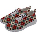 Seamless Red Pattern Mens Athletic Shoes View2