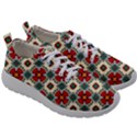 Seamless Red Pattern Mens Athletic Shoes View3