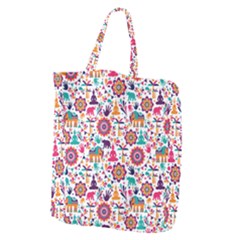 Indian Love Giant Grocery Tote by designsbymallika