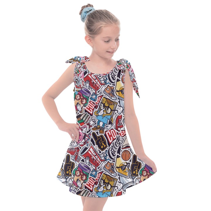 High School Love Kids  Tie Up Tunic Dress