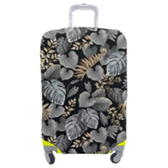 Metallic Leaves Pattern Luggage Cover (medium) by designsbymallika