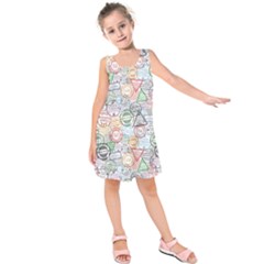 Travel World Kids  Sleeveless Dress by designsbymallika