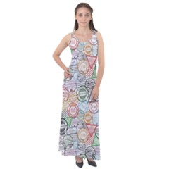 Travel World Sleeveless Velour Maxi Dress by designsbymallika