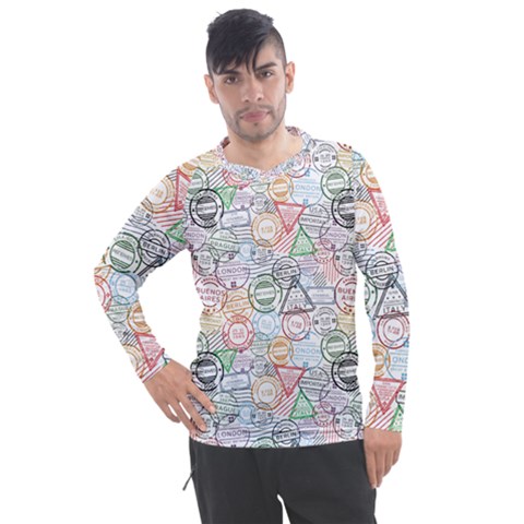 Travel World Men s Pique Long Sleeve Tee by designsbymallika