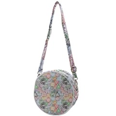 Travel World Crossbody Circle Bag by designsbymallika