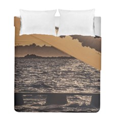 Cityscape Coastal Scene Montevideo Uruguay Duvet Cover Double Side (full/ Double Size)