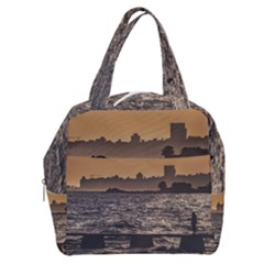 Cityscape Coastal Scene Montevideo Uruguay Boxy Hand Bag by dflcprintsclothing