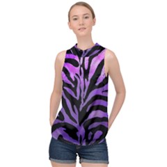 Z¨|brer High Neck Satin Top by sfbijiart