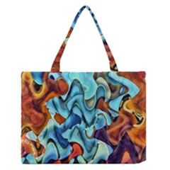 Abstrait Zipper Medium Tote Bag by sfbijiart