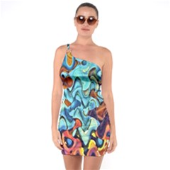 Abstrait One Soulder Bodycon Dress by sfbijiart