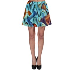 Abstrait 001 -1 (1)p Skater Skirt by sfbijiart