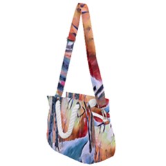 Paysage D hiver Rope Handles Shoulder Strap Bag by sfbijiart