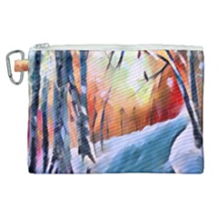 Paysage D hiver Canvas Cosmetic Bag (xl) by sfbijiart