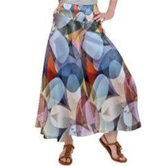 Multifleurs Satin Palazzo Pants by sfbijiart