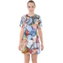 Multifleurs Sixties Short Sleeve Mini Dress View1