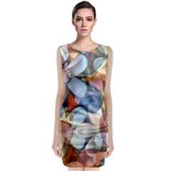 Multifleurs Sleeveless Velvet Midi Dress by sfbijiart