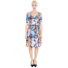 Multifleurs Wrap Up Cocktail Dress