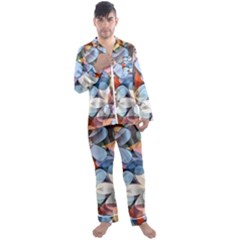 Multifleurs Men s Long Sleeve Satin Pajamas Set by sfbijiart