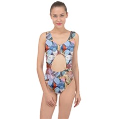 Multifleurs Center Cut Out Swimsuit by sfbijiart