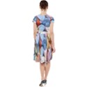 Multifleurs Cap Sleeve Midi Dress View2