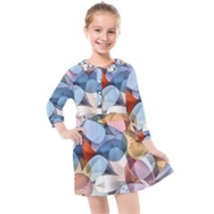 Multifleurs Kids  Quarter Sleeve Shirt Dress by sfbijiart