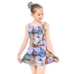 Multifleurs Kids  Skater Dress Swimsuit by sfbijiart