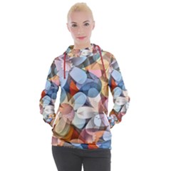 Motif Florale Women s Hooded Pullover by sfbijiart