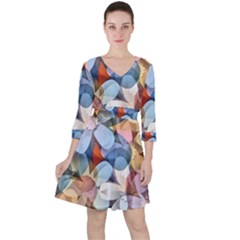 Motif Florale Ruffle Dress by sfbijiart